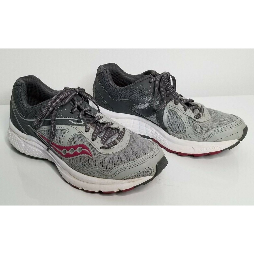 SAUCONY Womens Grid Cohesion Gray Pink 7.5 Running Athletic Shoes S15352-12